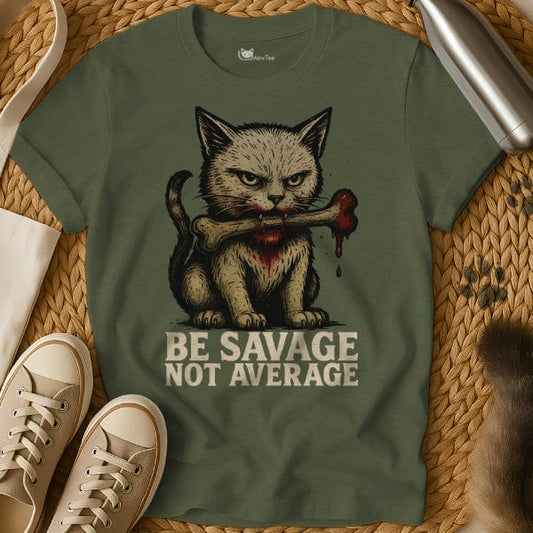 MewTee Military Green / S Savage Shirt | Cat Tee