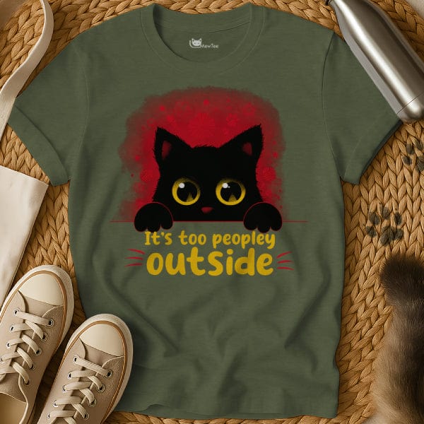 MewTee Military Green / S Too Peopley Meme Shirt