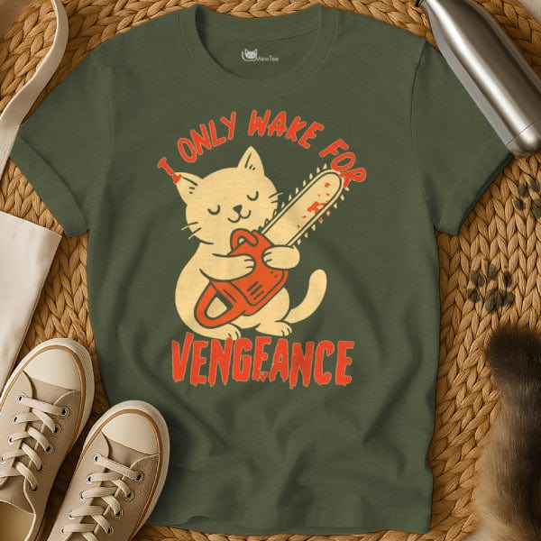 MewTee Military Green / S Vengeance T Shirt | Cat Tee