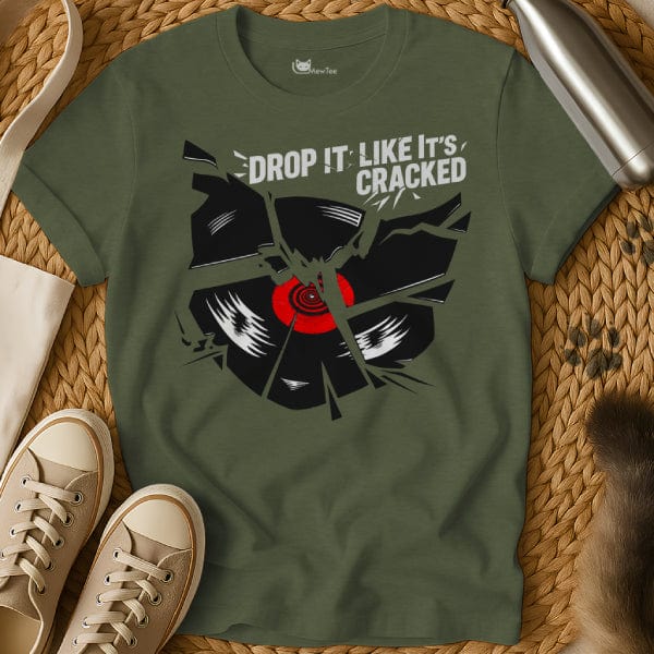 MewTee Military Green / S Vinyl Shirt