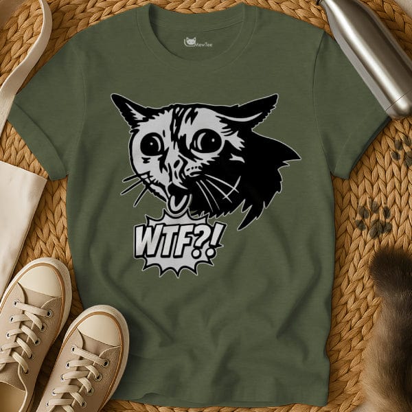 MewTee Military Green / S WTF Shirt