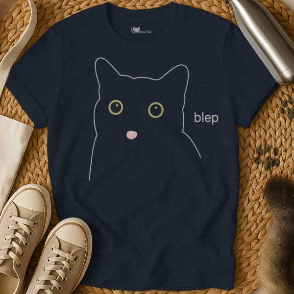MewTee Navy / S Blep Shirt | Cat Tee