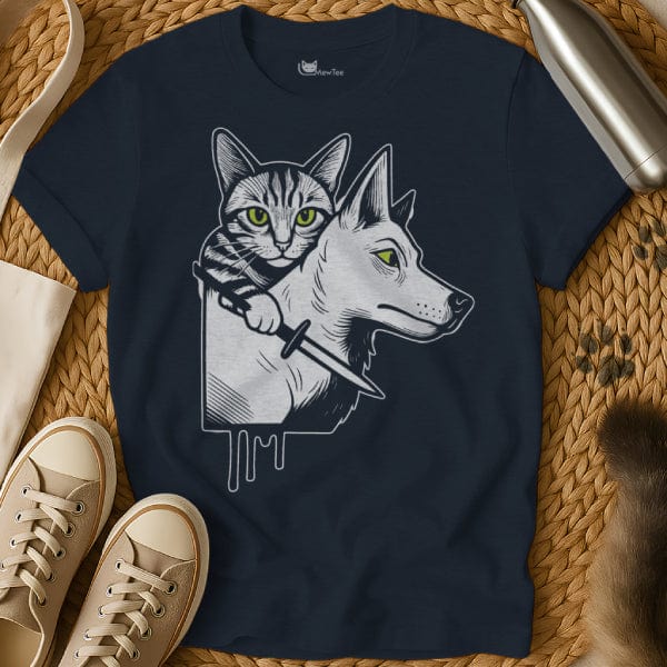 MewTee Navy / S Cat Dog Shirt | Cat Tee