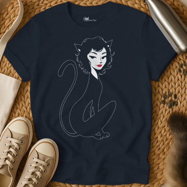 MewTee Navy / S Cat Lady Shirt | Cat Tee