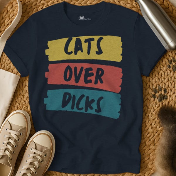 MewTee Navy / S Cat Sarcasm Shirt | Cat Tee