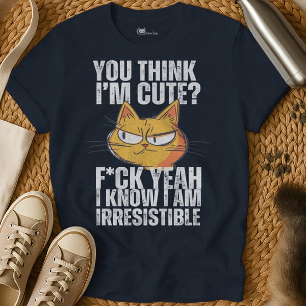 MewTee Navy / S Cat Shirt Funny | Cat Tee