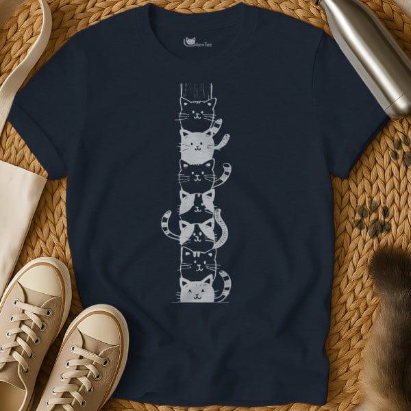 MewTee Navy / S Cat Tree Shirt | Cat Tee