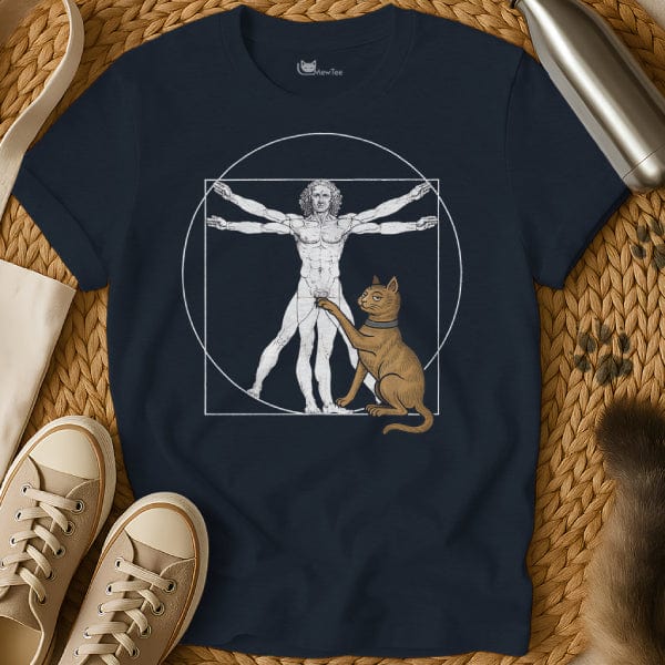MewTee Navy / S Da Vinci T Shirt