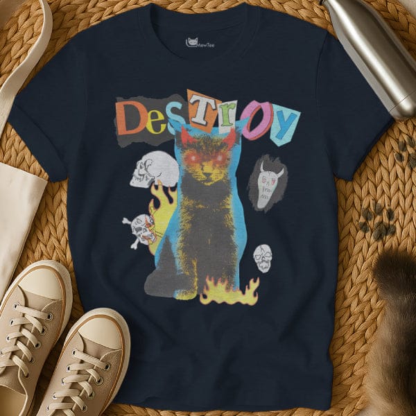 MewTee Navy / S Destroy Shirt