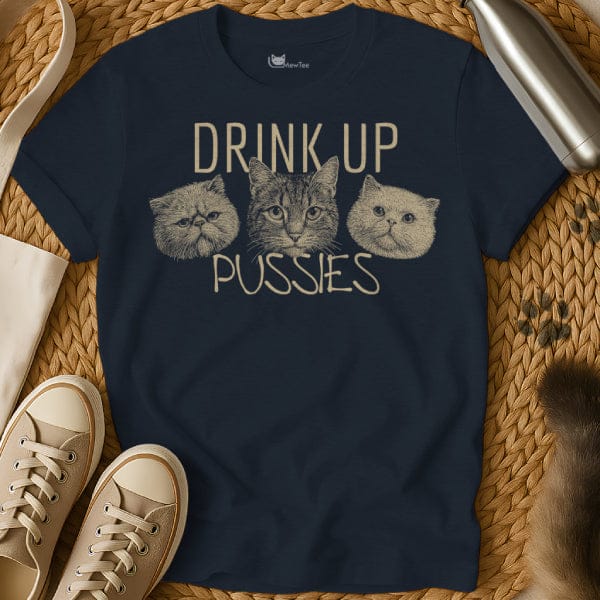 MewTee Navy / S Drink Up Shirt