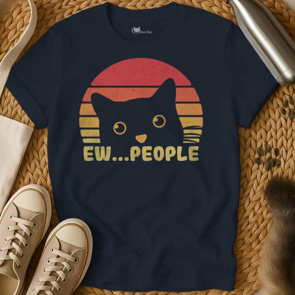 MewTee Navy / S Ew People Shirt | Cat Tee