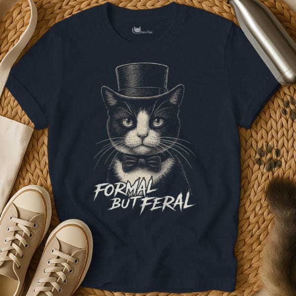MewTee Navy / S Formal Cat Shirt