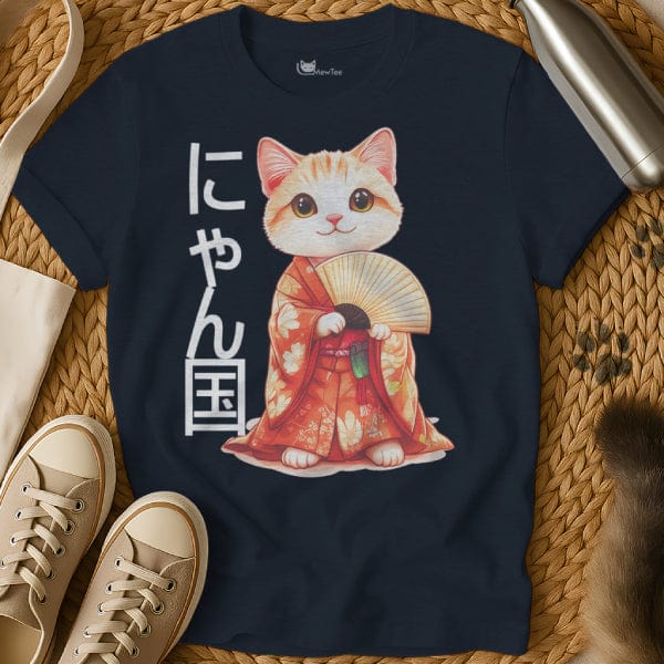 MewTee Navy / S Geisha Shirt | Cat Tee
