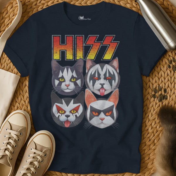 MewTee Navy / S Hiss Shirt | Cat Tee