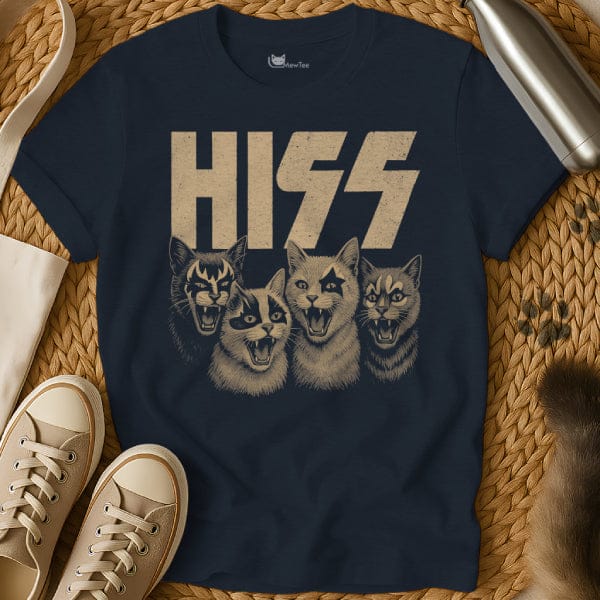 MewTee Navy / S Hiss T Shirt