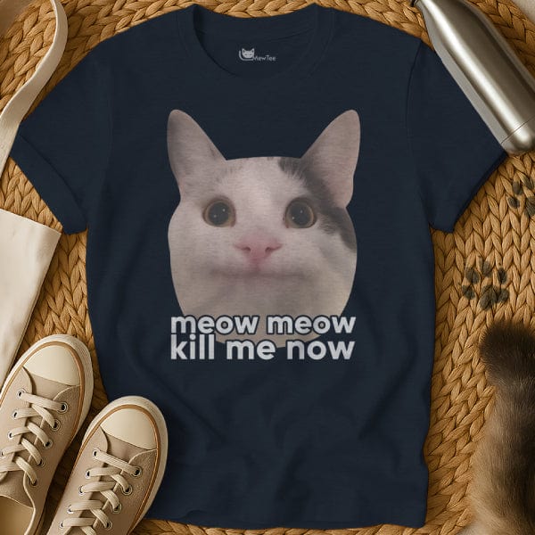 MewTee Navy / S Kill Me Shirt