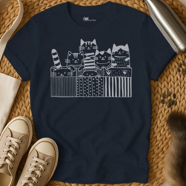 MewTee Navy / S Kitten Club | Cat Tee