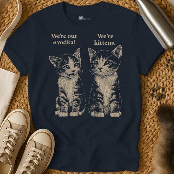 MewTee Navy / S Kitten Vodka Shirt