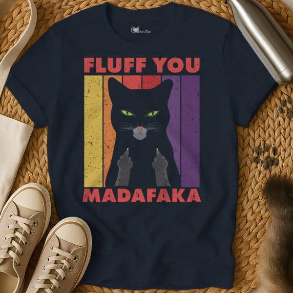 MewTee Navy / S Madafakas Shirt | Cat Tee