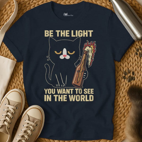MewTee Navy / S Molotov Cocktail Shirt