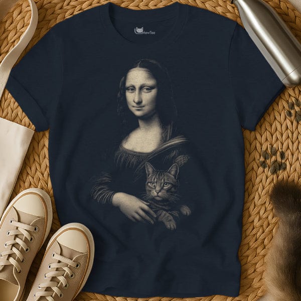 MewTee Navy / S Mona Lisa T Shirt