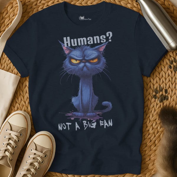 MewTee Navy / S Not A Big Fan | Cat Tee