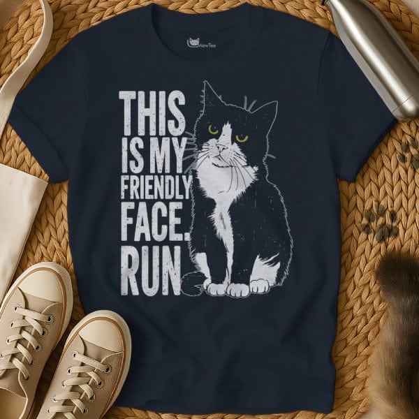 MewTee Navy / S Not Friendly Shirt