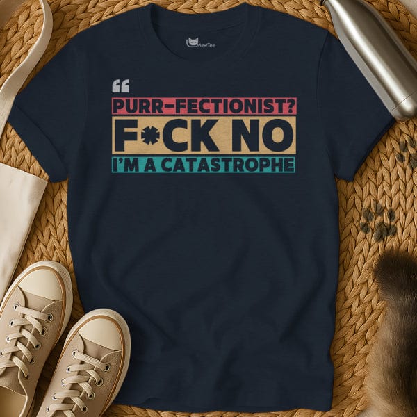 MewTee Navy / S Perfection Shirt | Cat Tee