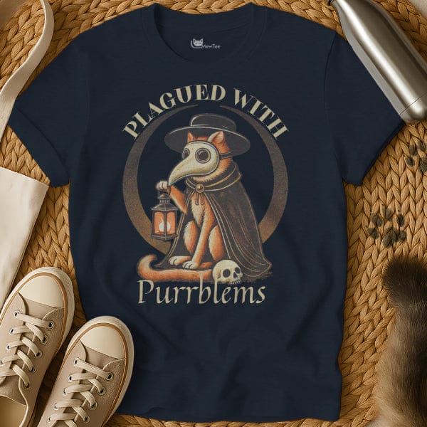 MewTee Navy / S Plague Doctor Shirt | Cat Tee