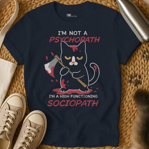 MewTee Navy / S Psychopath Shirt