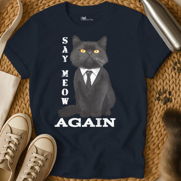 MewTee Navy / S Pulp Fiction Shirt | Cat Tee