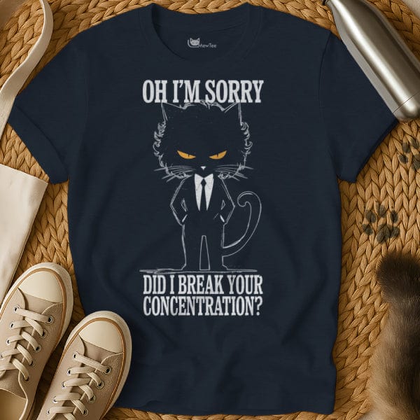 MewTee Navy / S Pulp Fiction T Shirt | Cat Tee