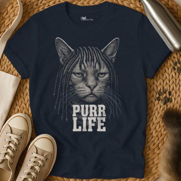 MewTee Navy / S Purr Life Shirt
