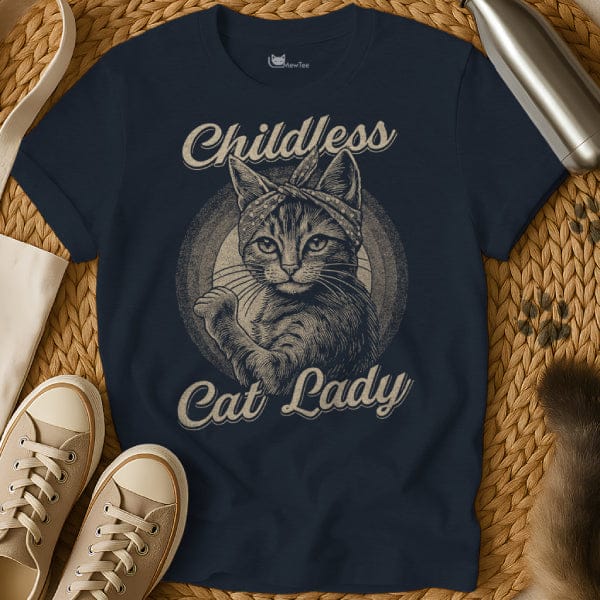 MewTee Navy / S Rosie the Riveter Cat Shirt