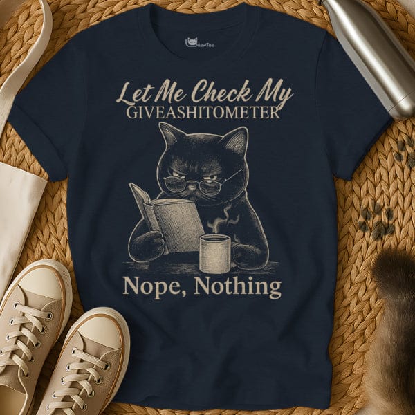 MewTee Navy / S Sarcastic Cat Tee