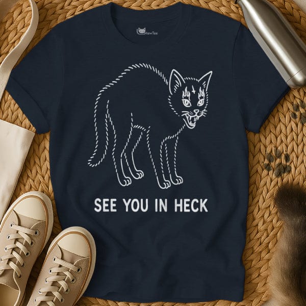 MewTee Navy / S See You in Heck Shirt