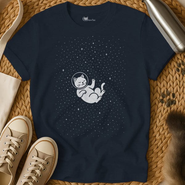 MewTee Navy / S Space Cat Tee