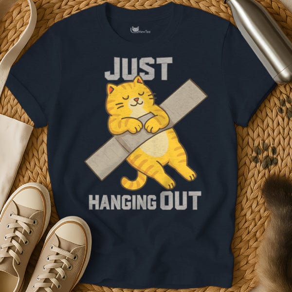 MewTee Navy / S Tape Cat Tee