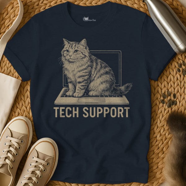 MewTee Navy / S Tech Support Shirt