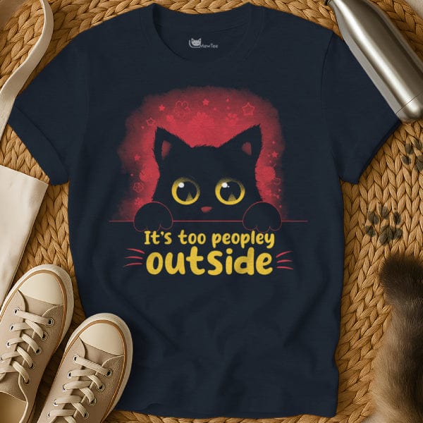 MewTee Navy / S Too Peopley Meme Shirt