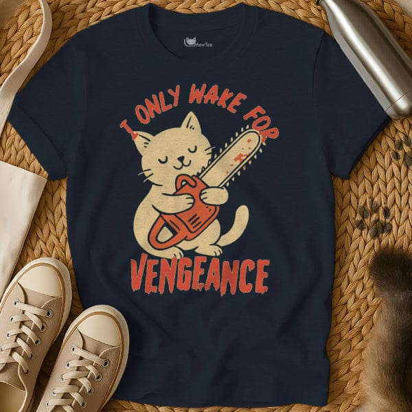 MewTee Navy / S Vengeance T Shirt | Cat Tee