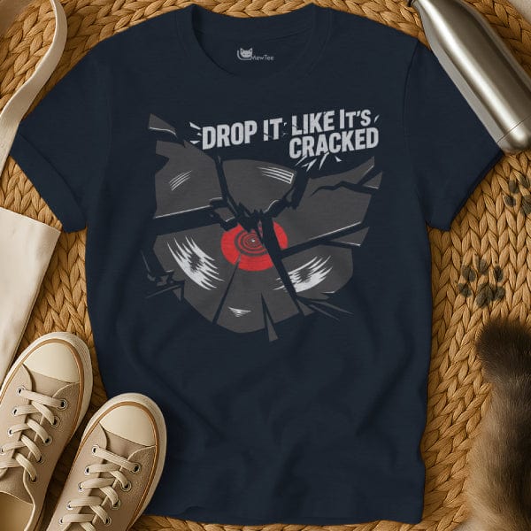 MewTee Navy / S Vinyl Shirt