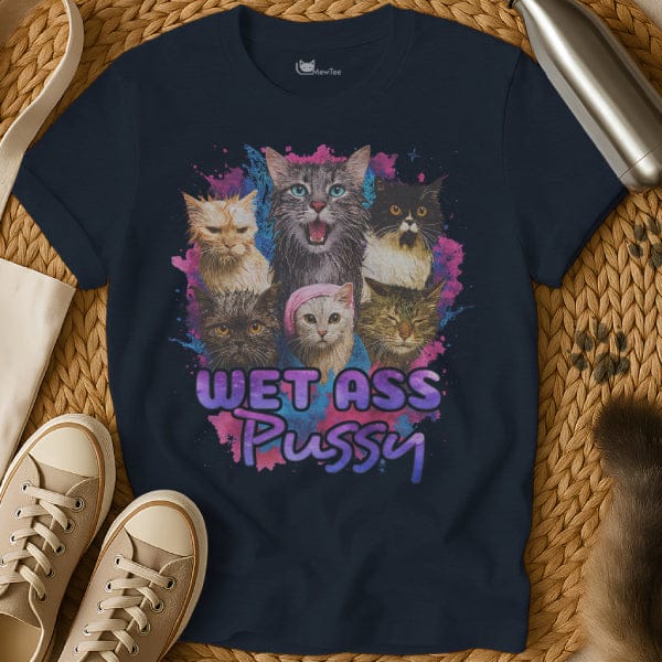 MewTee Navy / S Wet Ass Shirt