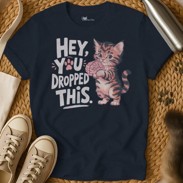 MewTee Navy / S You Dropped This Shirt | Cat Tee