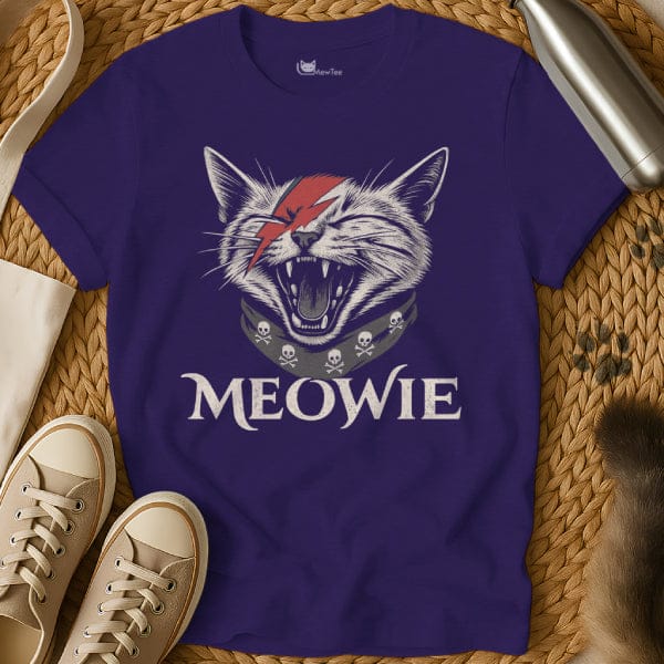 MewTee Purple / S Bowie Cat Shirt