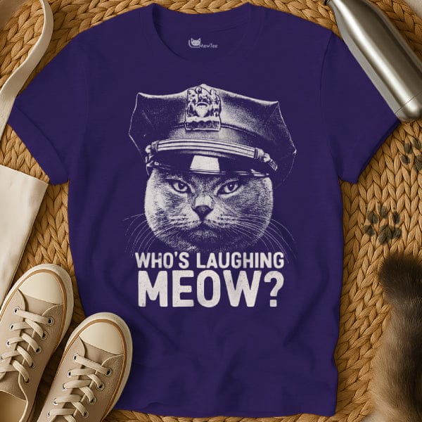 MewTee Purple / S Cat Cop Shirt