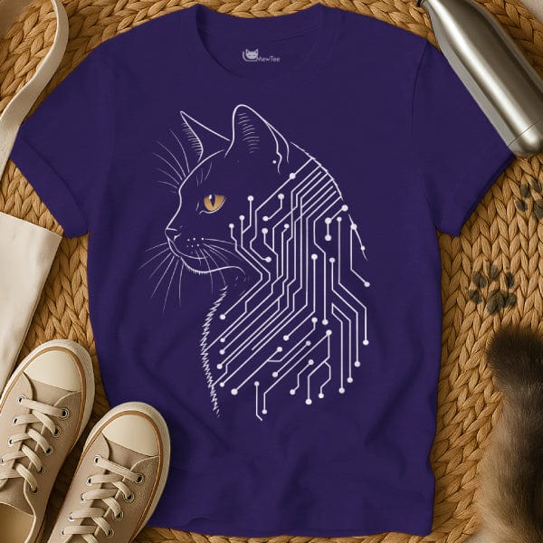 MewTee Purple / S Future Cat Tee