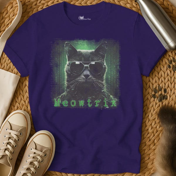 MewTee Purple / S Matrix T Shirt | Cat Tee