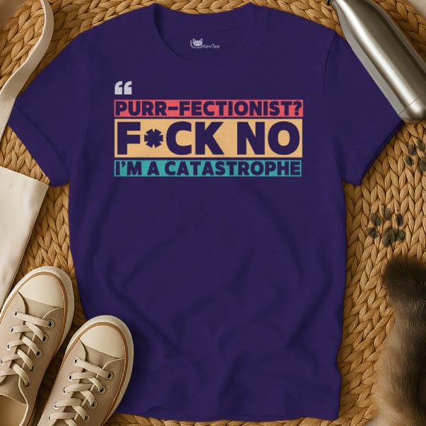 MewTee Purple / S Perfection Shirt | Cat Tee
