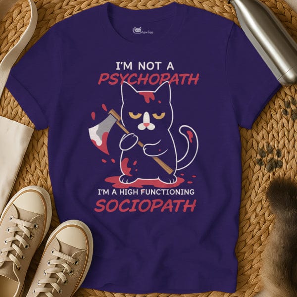 MewTee Purple / S Psychopath Shirt